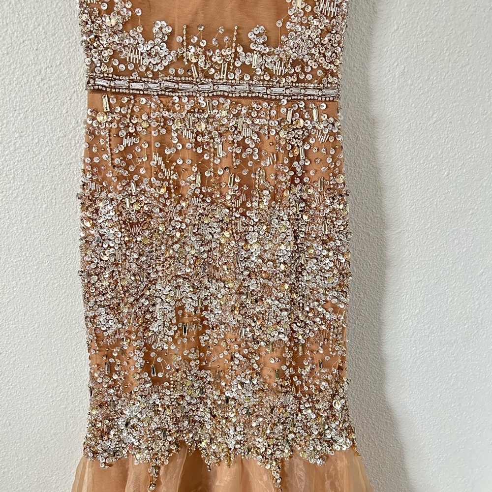 TERANI COTURE TERANI PROM 1611P0705 illusion sleeveless sparkle evening gown 2 - Picture 10 of 16